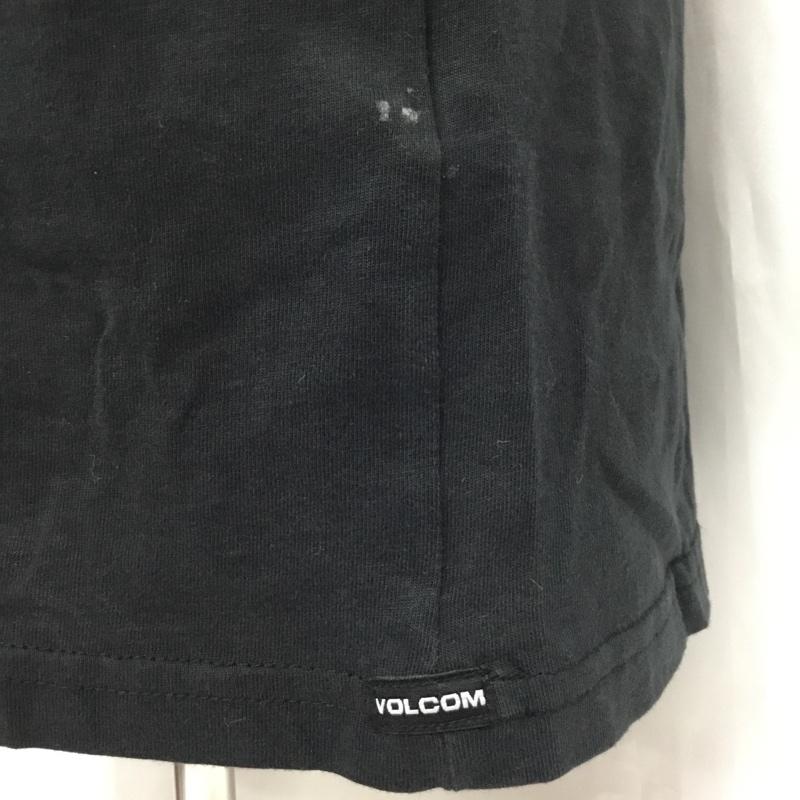 ボルコム VOLCOM Tシャツ 半袖 半袖カットソー プリントTシャツ クルーネックカットソー S プリント 黒 / ブラック / メンズ USED 古着 中古 10106427