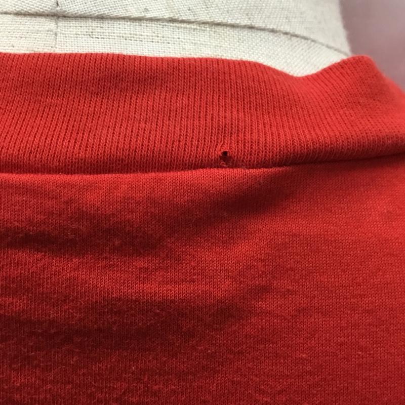 ディースクエアード DSQUARED2 Tシャツ 半袖 半袖カットソー プリントTシャツ クルーネックカットソー XL ロゴ、文字 赤 / レッド /  メンズ USED 古着 中古 10108946