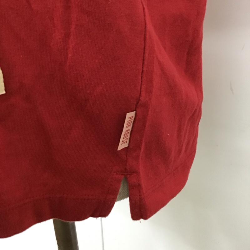 ピンクハウス PINK HOUSE Tシャツ 半袖 半袖カットソー プリントTシャツ クルーネックカットソー L ロゴ、文字 赤 / レッド / レディース USED 古着 中古 10117313