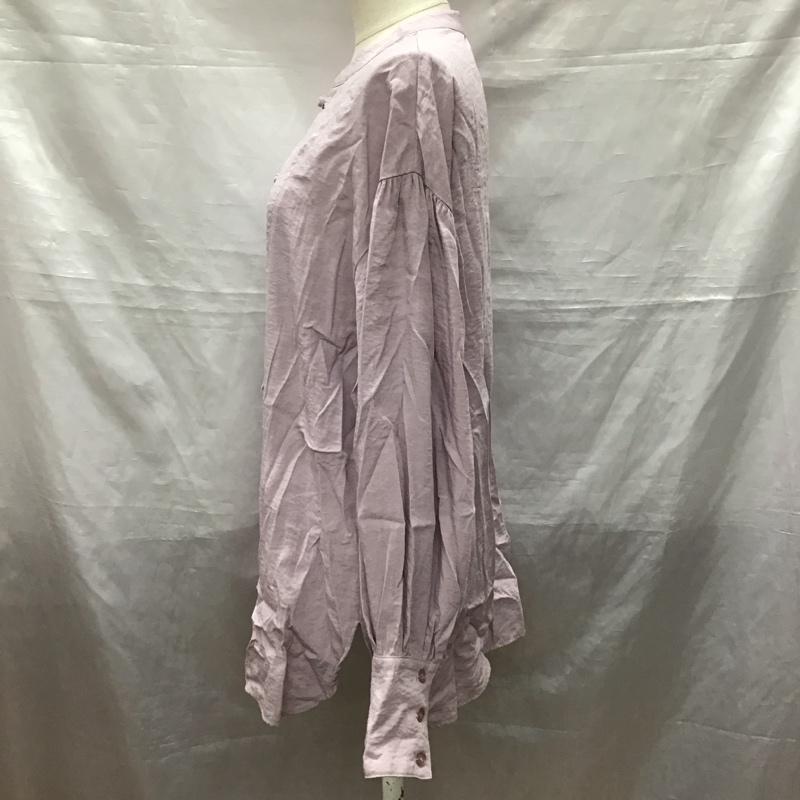 アルシーヴ archives シャツ、ブラウス 長袖 チャイナシャツ M 無地 紫 / パープル / レディース USED 古着 中古 10123448