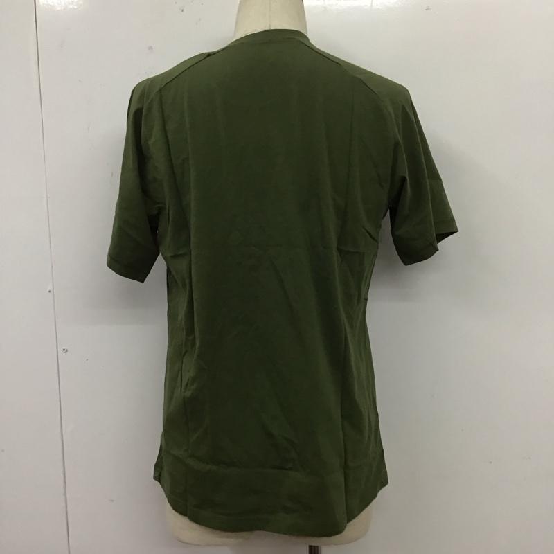 ホグロフス HAGLOFS Tシャツ 半袖 半袖カットソー プリントTシャツ クルーネックカットソー スポーツウェア S プリント カーキ / カーキ / メンズ USED 古着 中古 10106817