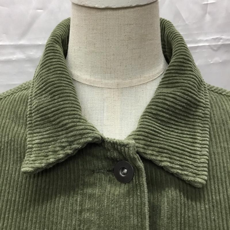 ザラ ZARA ジャケット、上着 ジャケット、ブレザー 8372 021 505 コーデュロイ M 無地 カーキ / カーキ / レディース USED 古着 中古 10107289