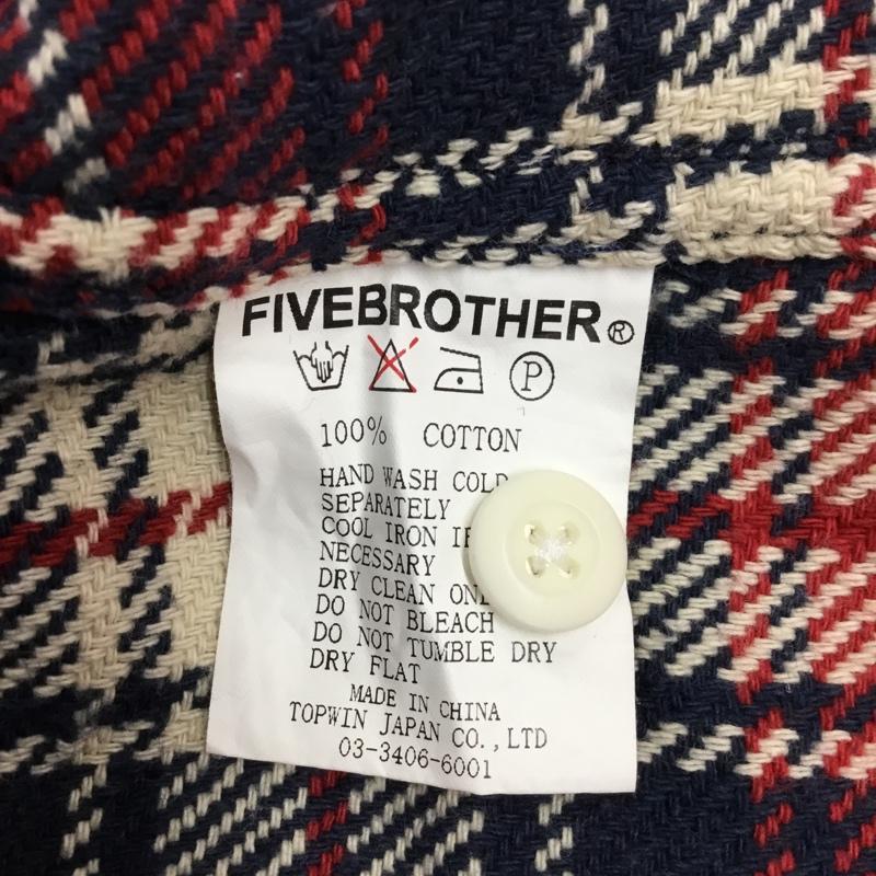ファイブブラザー FIVE BROTHER シャツ、ブラウス 長袖 長袖シャツ カラーシャツ ポケットシャツ 長袖カットソー チェックシャツ S チェック マルチカラー / マルチカラー / メンズ USED 古着 中古 10121639