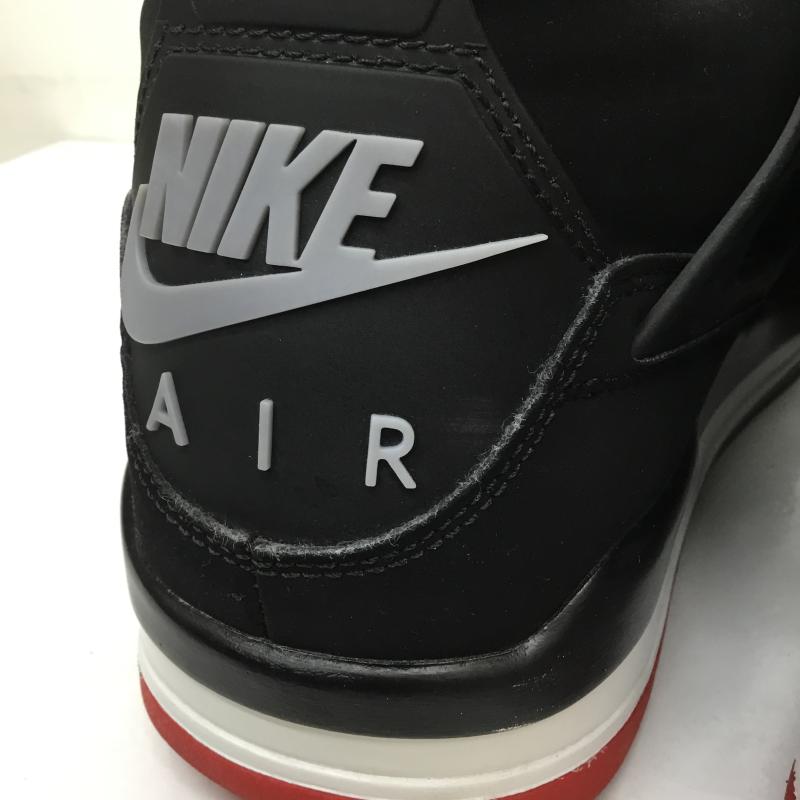 ナイキ NIKE スニーカー スニーカー AIR JORDAN 4 RETRO 308497-060 28.0cm 無地 黒 / ブラック / X 灰 / グレー / X 赤 / レッド / メンズ USED 古着 中古 10123117