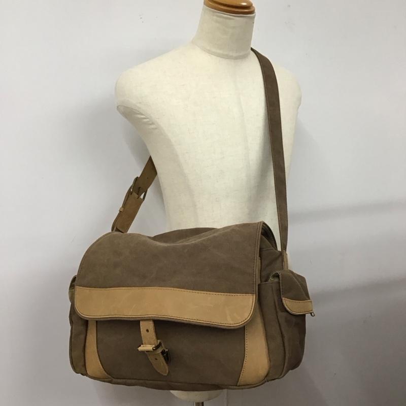エルエルビーン L.L.Bean ショルダーバッグ ショルダーバッグ CNLP0751 0AMN7 キャンバス メッセンジャー 無地 茶 / ブラウン / メンズ USED 古着 中古 10118149
