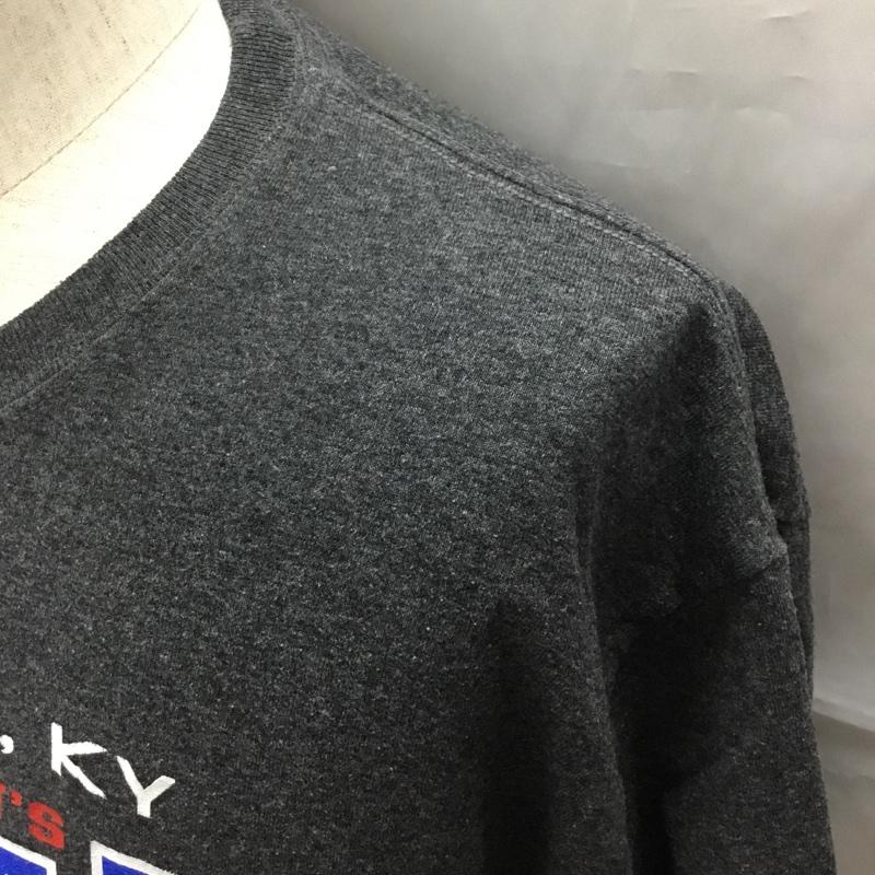 チャンピオン Champion Tシャツ 半袖 半袖カットソー プリントTシャツ クルーネックカットソー 古着 L プリント 灰 / グレー / メンズ USED 古着 中古 10108265