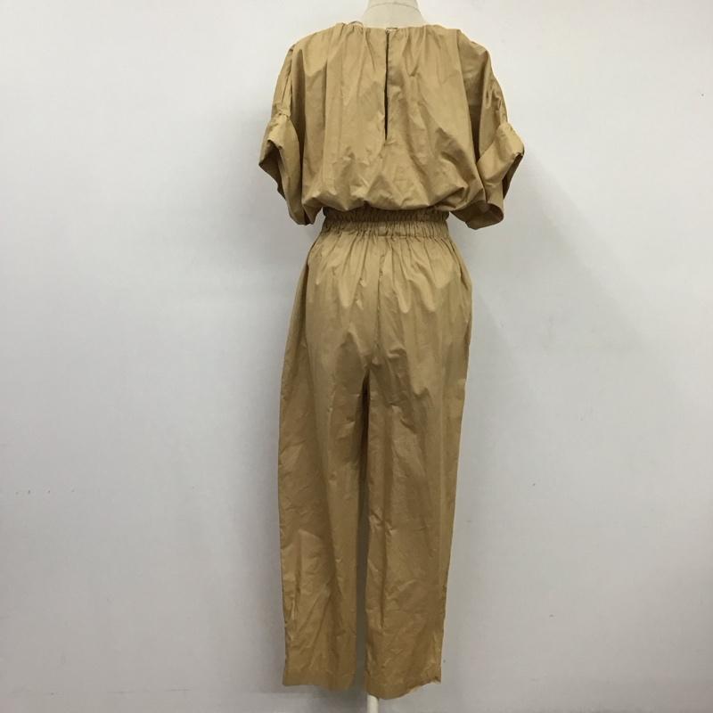 ザラ ZARA ワンピース・ドレス・オールインワン ワンピース・ドレス・オールインワン 8044 049 704 オールインワン ジャンプスーツ 半袖 S 無地 ベージュ / ベージュ / レディース USED 古着 中古 10119391
