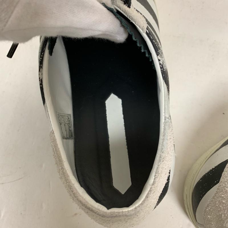 オフホワイト off white スニーカー スニーカー 無地 X ボーダー柄 白 / ホワイト / X 黒 / ブラック / メンズ USED 古着 中古 10009558