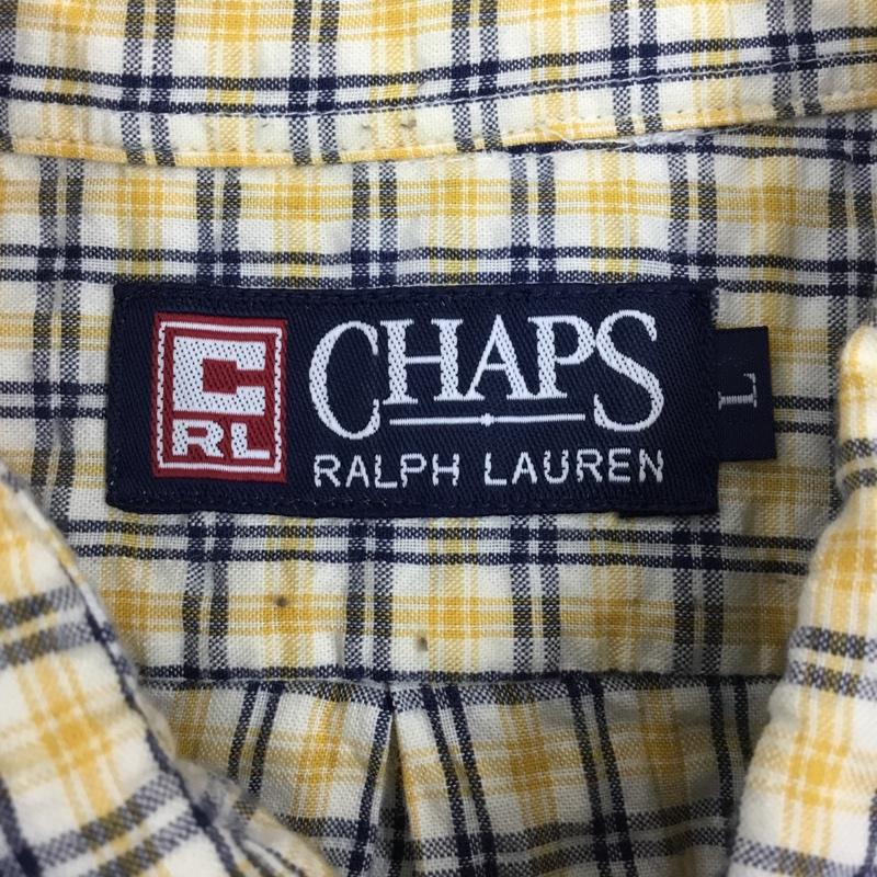 チャップスラルフローレン CHAPSRALPHLAUREN シャツ、ブラウス 半袖 半袖シャツ カラーシャツ 半袖カットソー チェックシャツ L チェック マルチカラー / マルチカラー /  メンズ USED 古着 中古 10109334