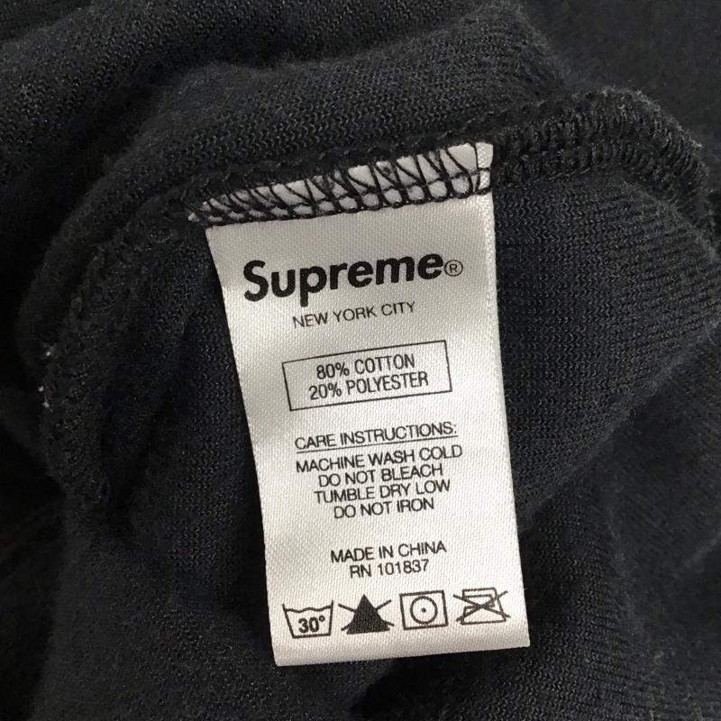 シュプリーム Supreme シャツ、ブラウス 半袖 ベロア生地フルジップ半袖シャツ M 無地 黒 / ブラック / メンズ USED 古着 中古 10121751