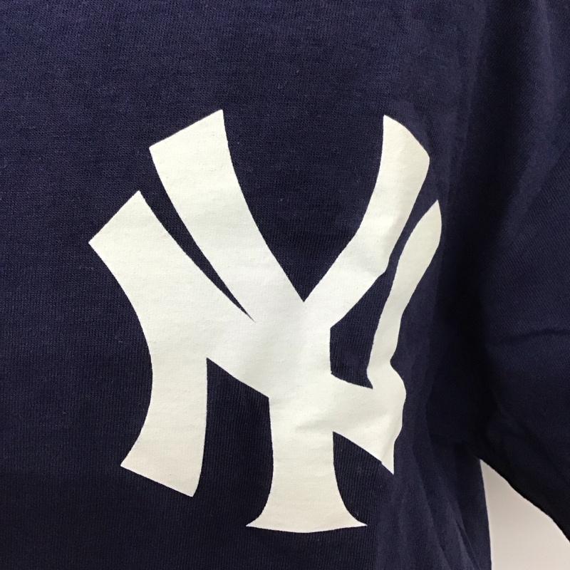 マジェスティック MAJESTIC Tシャツ 半袖 半袖カットソー プリントTシャツ クルーネックカットソー L ロゴ、文字 紺 / ネイビー /  メンズ USED 古着 中古 10111140