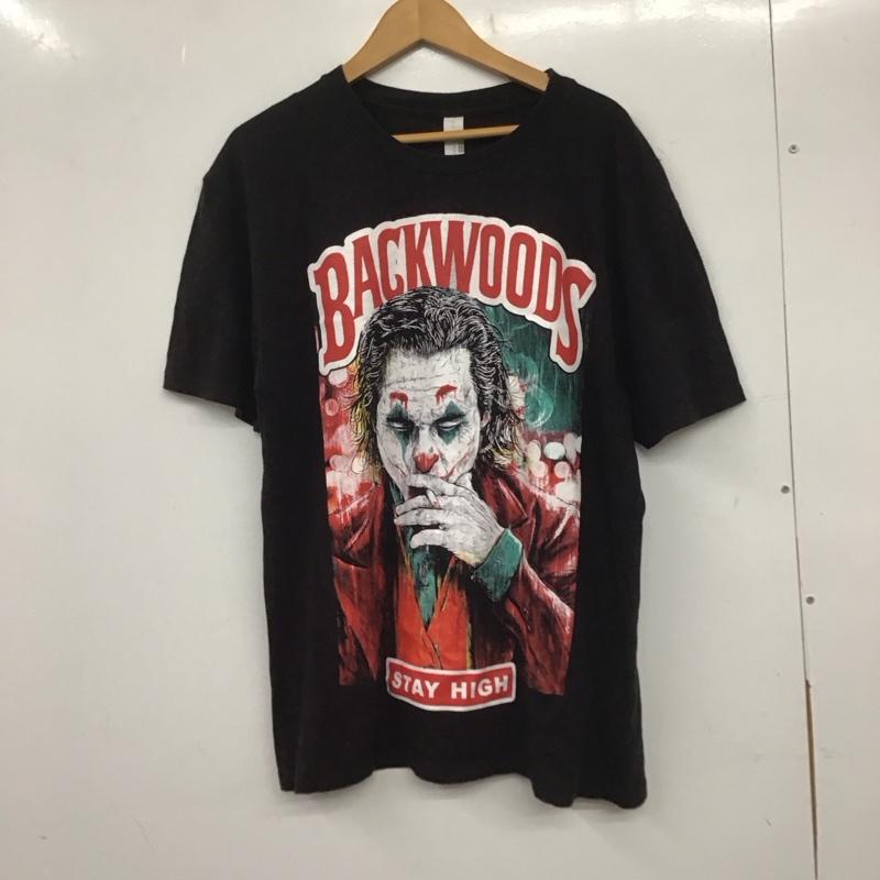 古着 USED Tシャツ 半袖 半袖カットソー プリントTシャツ クルーネックカットソー 古着 L プリント 黒 / ブラック / メンズ USED 古着 中古 10138893
