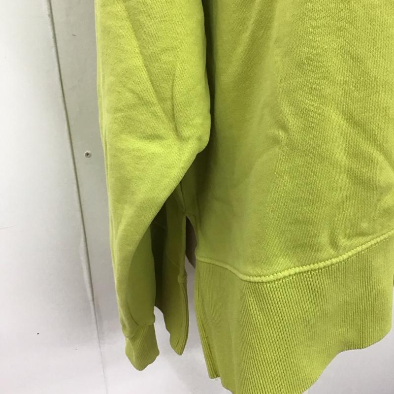 ペンドルトン PENDLETON トレーナー 長袖 BW2202MN03 BAYFLOW FREE 無地 黄緑 / イエローグリーン / レディース USED 古着 中古 10125043