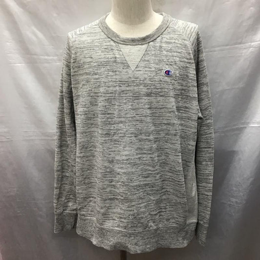 チャンピオン Champion トレーナー 長袖 1222968 スウェット XXL XXL ワンポイント 灰 / グレー /  メンズ USED 古着 中古 10121201