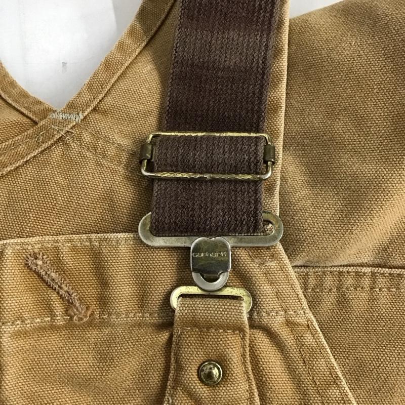 カーハート Carhartt サロペット・オーバーオール サロペット、オーバーオール オーバーオール つなぎ オールインワン ワークパンツ ロゴ、文字 ベージュ / ベージュ / メンズ USED 古着 中古 10131758