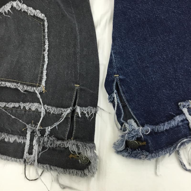 ユーズドクロージング used clothes パンツ デニム、ジーンズ JADED LONDON ジェイデッドロンドン パッチワークデニム 30インチ ダメージ加工 白 / ホワイト / X 青 / ブルー / X 灰 / グレー /  メンズ USED 古着 中古 10122729