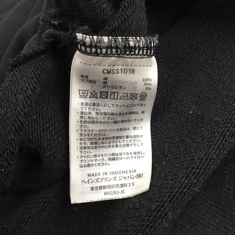 チャンピオン Champion パーカー 長袖 cwss101r ビッグC刺繍パーカー 長袖パーカー プルオーバー M ロゴ、文字 黒 / ブラック / レディース USED 古着 中古 10118594
