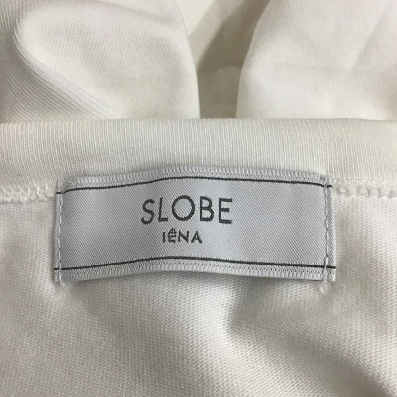 スローブイエナ SLOBE IENA Tシャツ 半袖 23-070-912-0350-2-0 クルーネック ロゴ、文字 白 / ホワイト / レディース USED 古着 中古 10115086