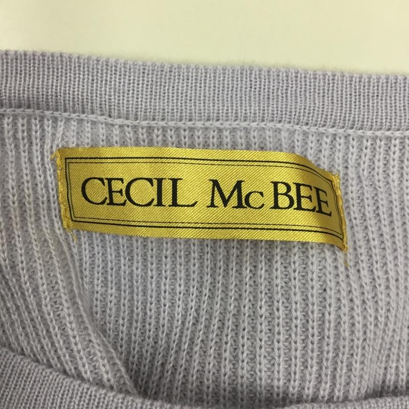 セシルマクビー CECIL McBEE セットアップ セットアップ ニット セーター ニットスカート セット M 無地 紫 / パープル / レディース USED 古着 中古 10118047