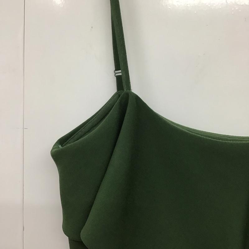 ザラベーシック ZARA BASIC ワンピース ミニスカート M 無地 緑 / グリーン /  レディース USED 古着 中古 10131909
