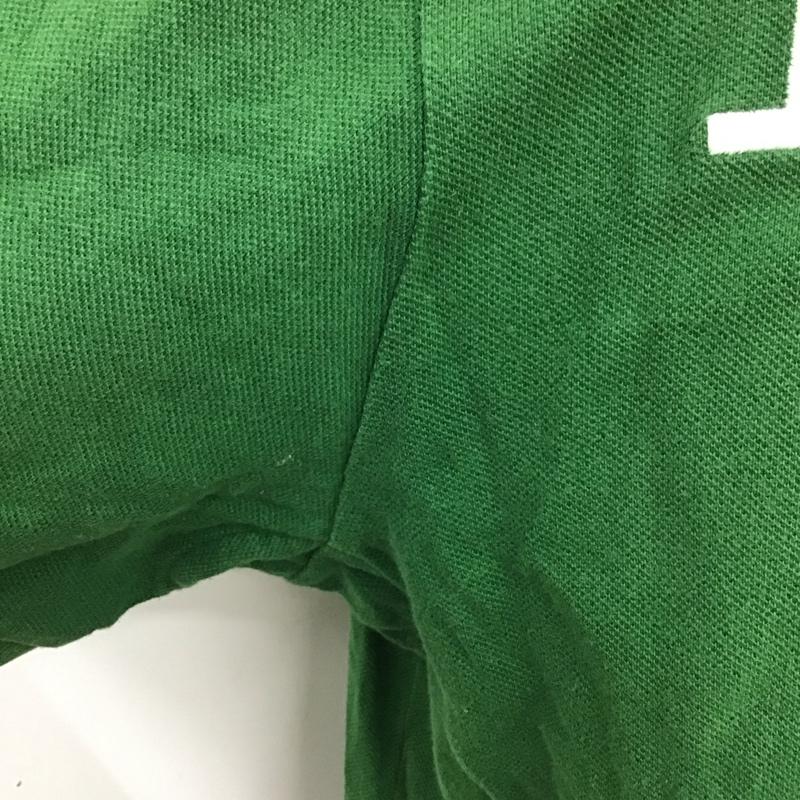 ポロバイラルフローレン Polo by RALPH LAUREN ポロシャツ 半袖 半袖ポロシャツ カラーシャツ カジュアルシャツ 半袖カットソー L ロゴ、文字 緑 / グリーン / メンズ USED 古着 中古 10106835