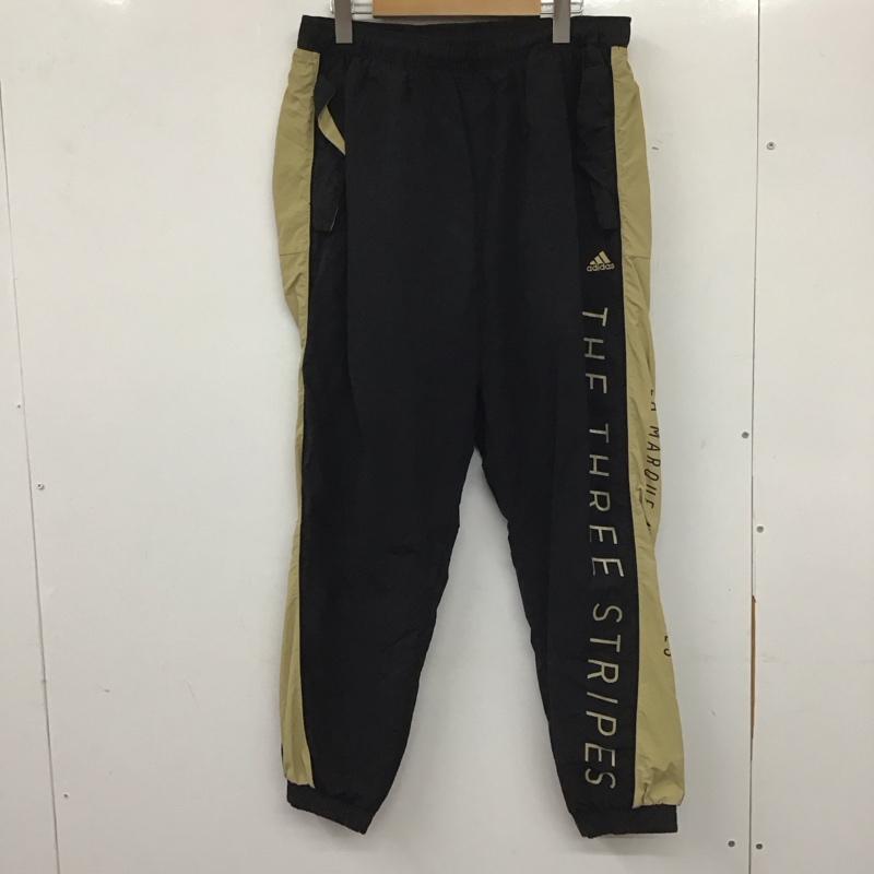 アディダス adidas ボトムス ボトムス HM2692 ウーブンパンツ ウインドロングパンツ ナイロンパンツ 2XL ロゴ、文字 黒 / ブラック / X ベージュ / ベージュ / メンズ USED 古着 中古 10139500