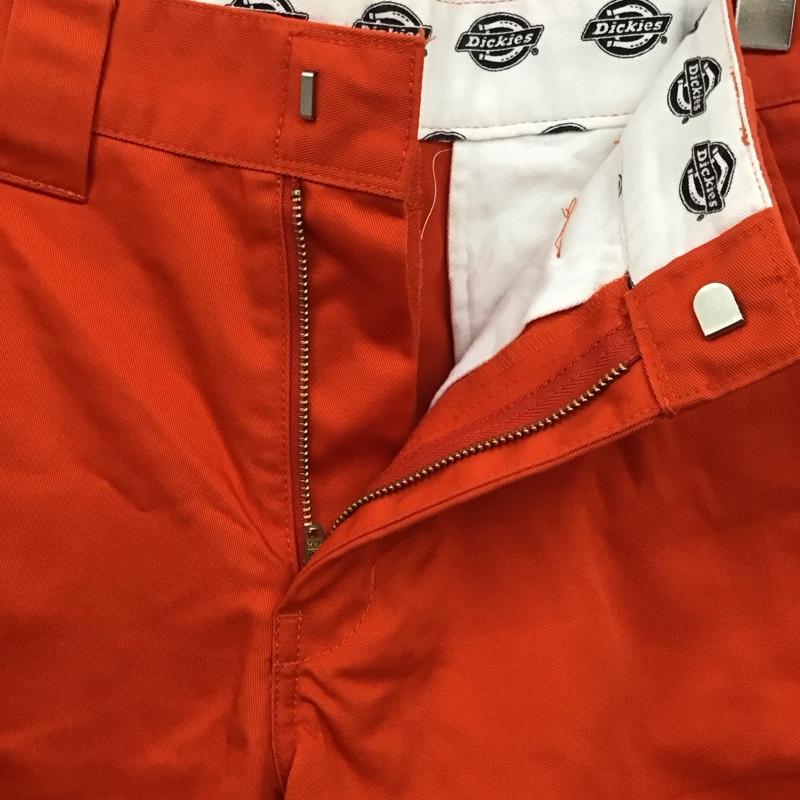 ディッキーズ Dickies パンツ ショートパンツ ショートパンツ ハーフパンツ カジュアルパンツ 28インチ ロゴ、文字 橙 / オレンジ /  メンズ USED 古着 中古 10124676