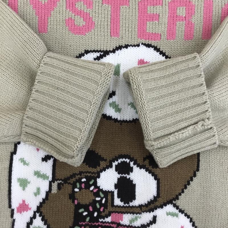ヒステリックグラマー HYSTERIC GLAMOUR ニット、セーター 長袖 ヒスベア FREE キャラクター ベージュ / ベージュ / レディース USED 古着 中古 10136537