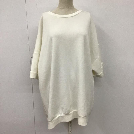 ハレ HARE カットソー 半袖 半袖カットソー プリントTシャツ クルーネックカットソー ビックシルエットシャツ FREE 無地 白 / ホワイト /  レディース USED 古着 中古 10110854
