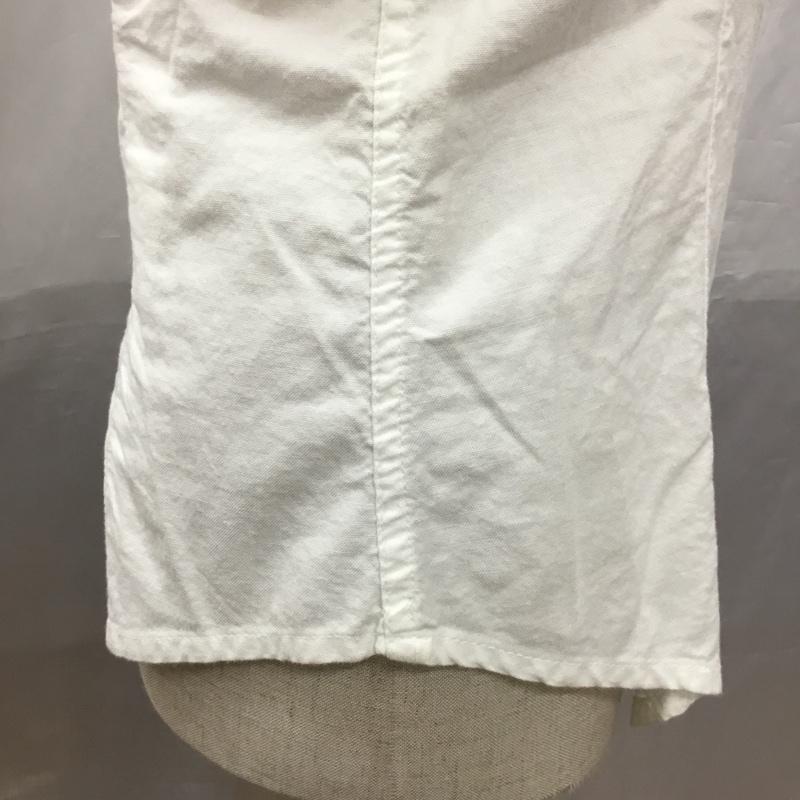 マウジー MOUSSY シャツ、ブラウス 長袖 長袖シャツ カラーシャツ 長袖カットソー 無地シャツ 2 無地 白 / ホワイト / レディース USED 古着 中古 10118487