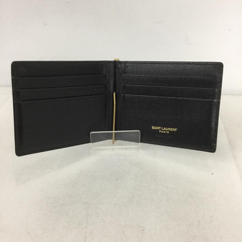 イヴサンローラン Yves Saint Laurent ファッション小物 マネークリップ ロゴ、文字 黒 / ブラック / メンズ USED 古着 中古 10138845