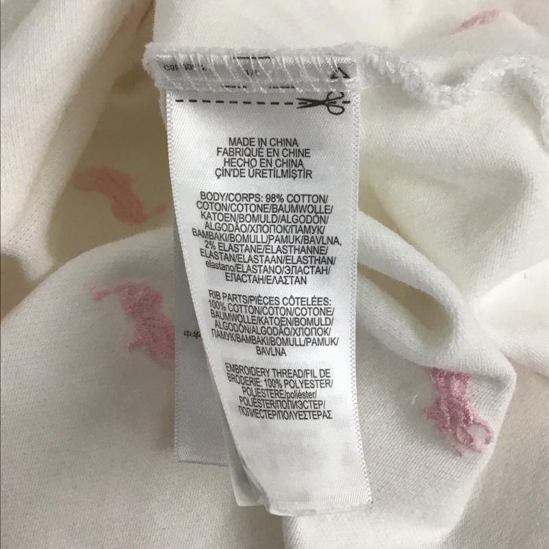 ポロラルフローレン POLO RALPH LAUREN ポロシャツ 半袖 半袖ポロシャツ カラーシャツ 半袖カットソー XL ロゴ、文字 白 / ホワイト / レディース USED 古着 中古 10136117