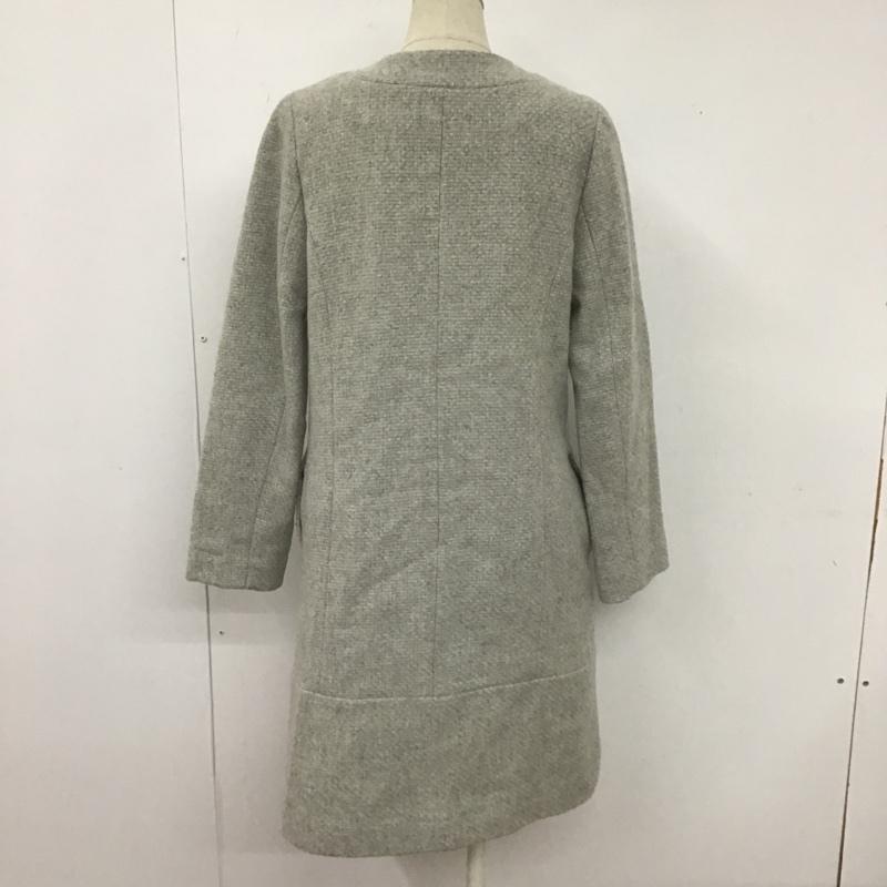 ナチュラルビューティーベーシック NATURAL BEAUTY BASIC コート コート一般 S 無地 灰 / グレー / レディース USED 古着 中古 10105704