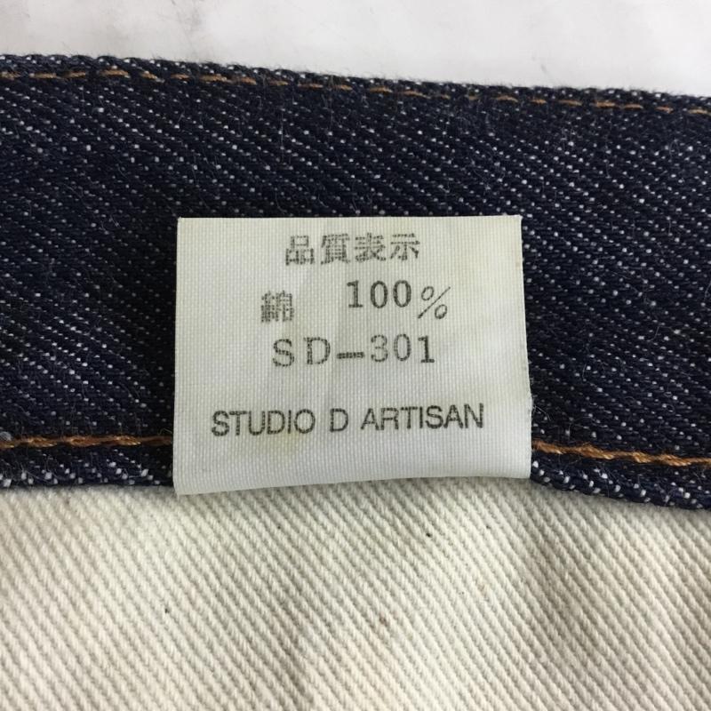 ステュディオ・ダ・ルチザン STUDIO D ARTISAN パンツ デニム、ジーンズ デニムパンツ ストレートパンツ ワイドパンツ カジュアルパンツ ジーンズ 30インチ 無地 インディゴ / インディゴ / メンズ USED 古着 中古 10109475