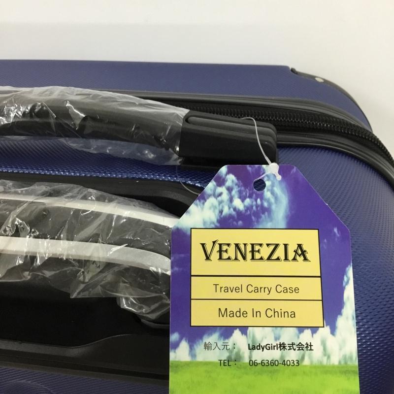 古着 USED スーツケース、トランク スーツケース、トランク トラベルキャリーケース 2個セット キャリーケース VENEZIA 無地 青 / ブルー / メンズ USED 古着 中古 10128138