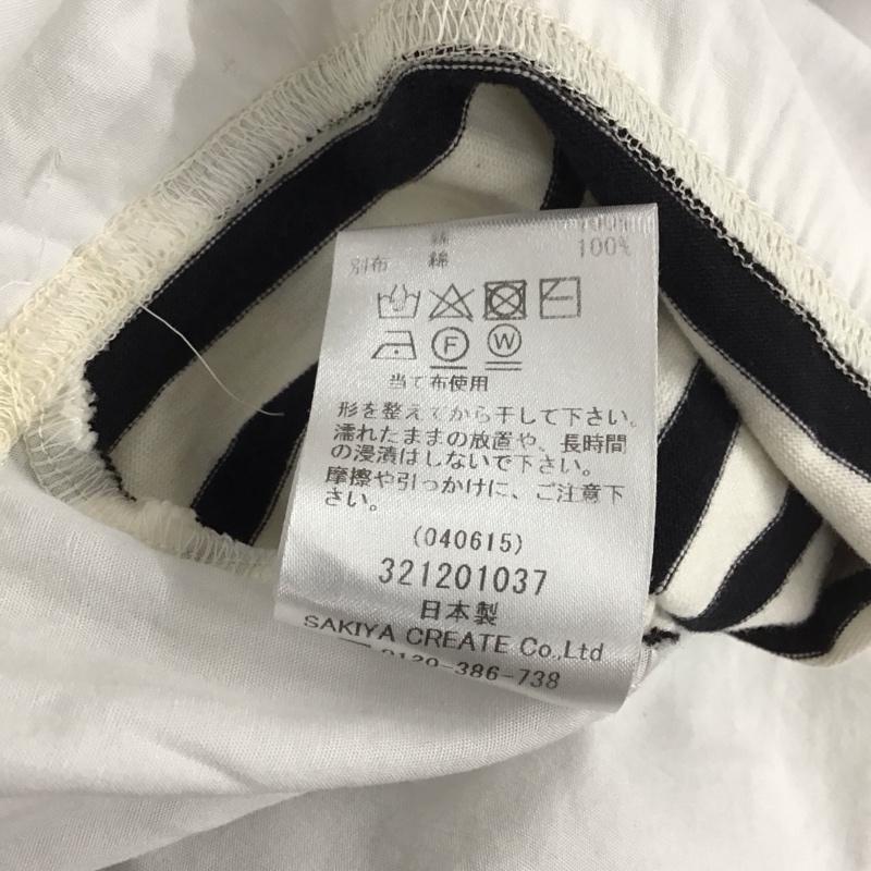 ルカ/レディラックルカ LUCA/LADY LUCK LUCA Tシャツ 長袖 ボーダー柄 白 / ホワイト / X 黒 / ブラック / レディース USED 古着 中古 10130235