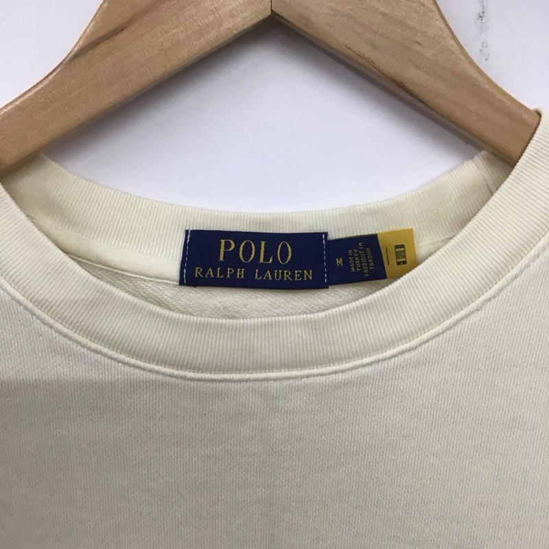 ポロラルフローレン POLO RALPH LAUREN トレーナー 長袖 スウェット M ワンポイント アイボリー / アイボリー / メンズ USED 古着 中古 10138963