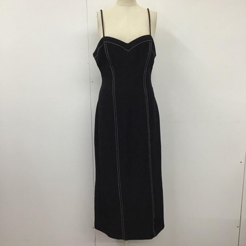 ザラ ZARA ワンピース ロングスカート キャミソールワンピース M 無地 黒 / ブラック / レディース USED 古着 中古 10122027