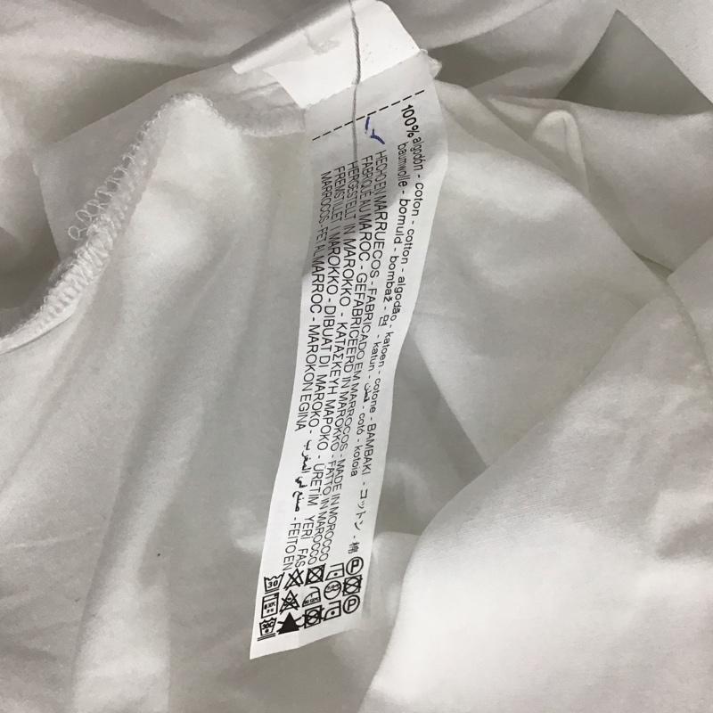 ザラ ZARA シャツ、ブラウス 長袖 2531/201/250 M ロゴ、文字 X プリント 白 / ホワイト / レディース USED 古着 中古 10107215