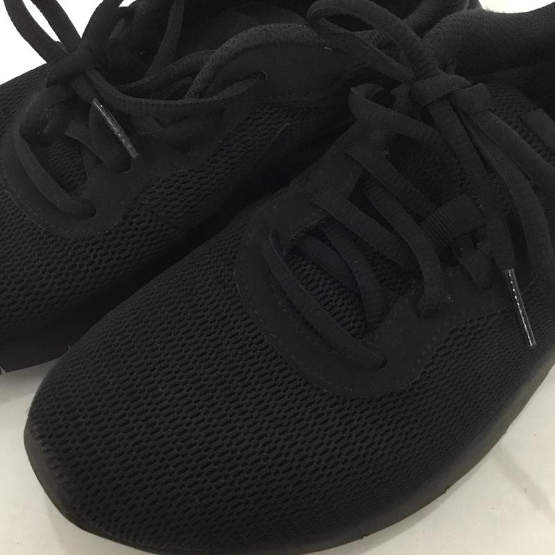 ナイキ NIKE スニーカー スニーカー 818381-001 タンジュン GS 24cm 24.0cm ロゴ、文字 黒 / ブラック / レディース USED 古着 中古 10133908
