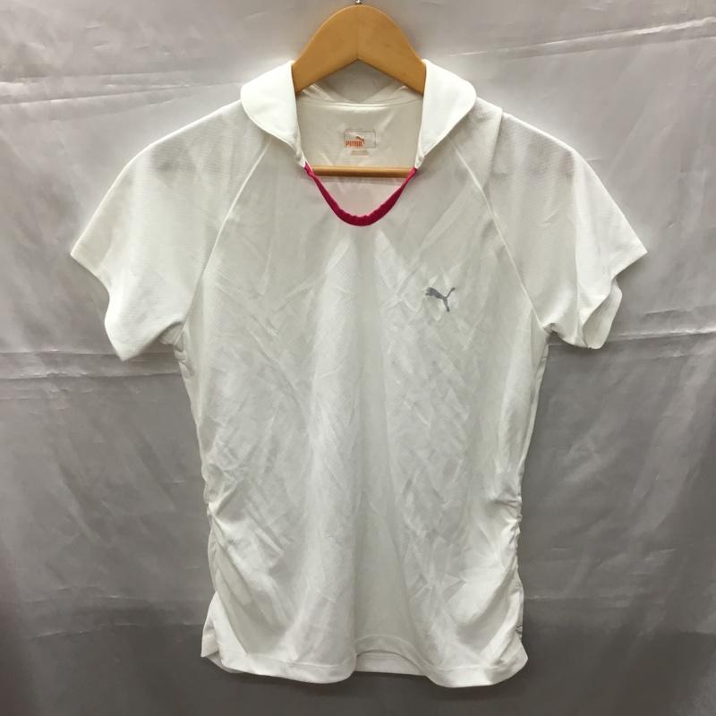プーマ PUMA カットソー 半袖 S ロゴ、文字 白 / ホワイト /  レディース USED 古着 中古 10110747