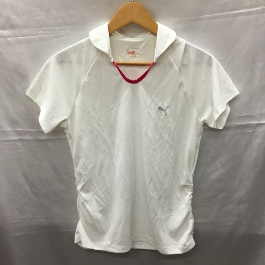 プーマ PUMA カットソー 半袖 S ロゴ、文字 白 / ホワイト /  レディース USED 古着 中古 10110747