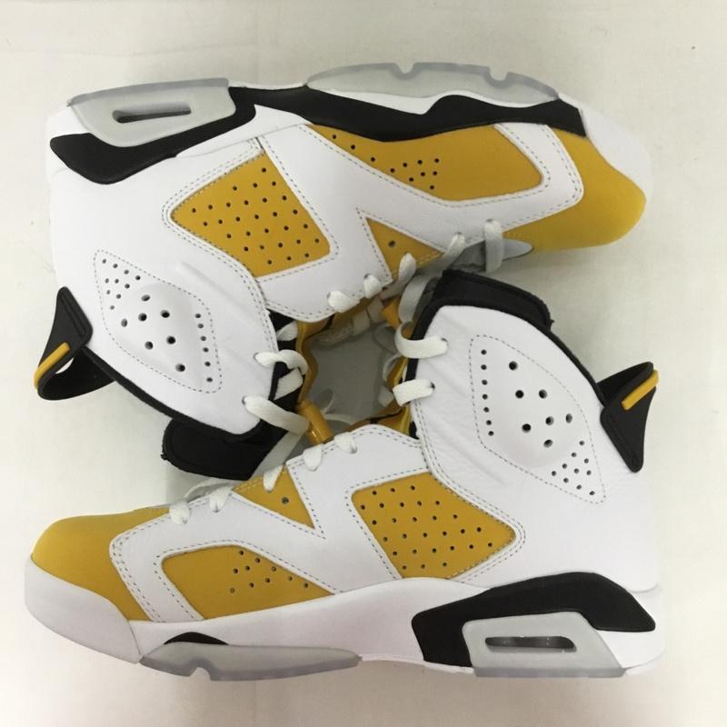 ナイキ NIKE スニーカー スニーカー CT8529-170 AIR JORDAN 6 RETRO 28cm 箱有 28.0cm ロゴ、文字 白 / ホワイト / X 黒 / ブラック / X 黄 / イエロー / メンズ USED 古着 中古 10129909