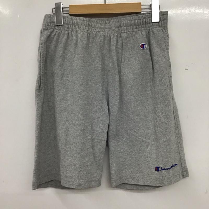 チャンピオン Champion パンツ ショートパンツ C3-X518 ショートパンツ ハーフパンツ M ロゴ、文字 灰 / グレー / メンズ USED 古着 中古 10135455