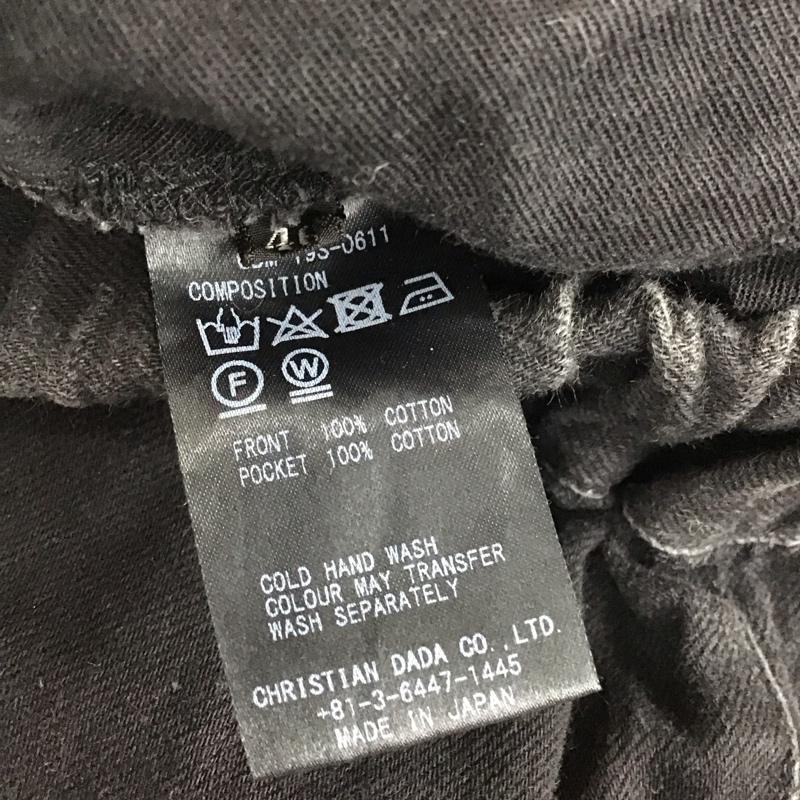クリスチャンダダ CHRISTIAN DADA パンツ ワークパンツ、ペインターパンツ ワークパンツ ワイドパンツ カジュアルパンツ 46 無地 黒 / ブラック / メンズ USED 古着 中古 10114667