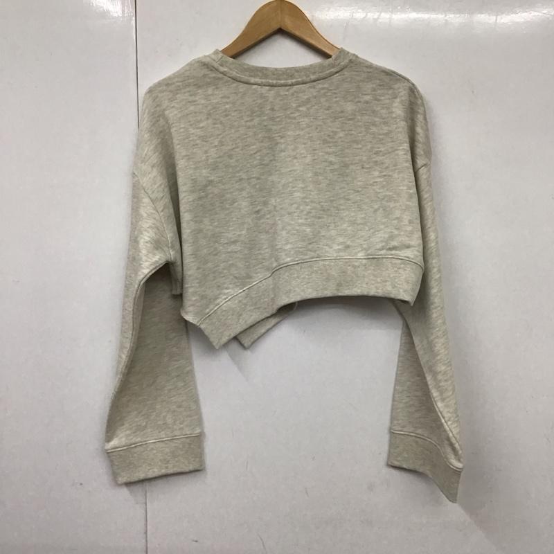 ページボーイ PAGEBOY トレーナー 長袖 FREE プリント X ロゴ、文字 灰 / グレー / レディース USED 古着 中古 10130429