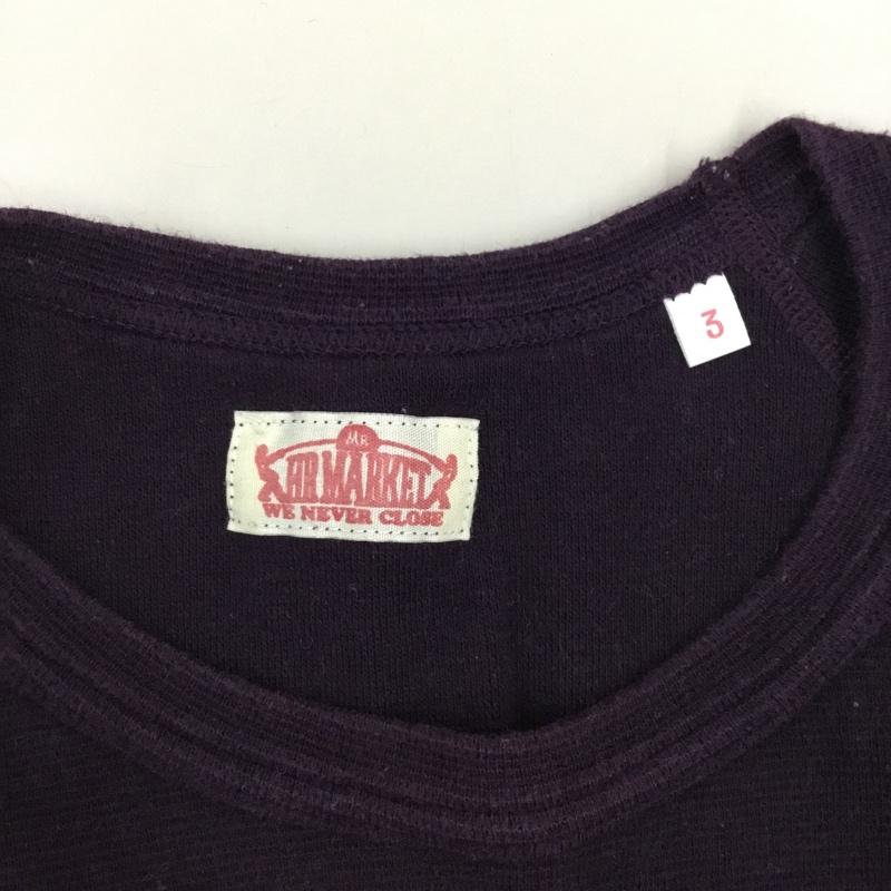 ハリウッドランチマーケット HOLLYWOOD RANCH MARKET カットソー 長袖 L 無地 紫 / パープル /  メンズ USED 古着 中古 10108865