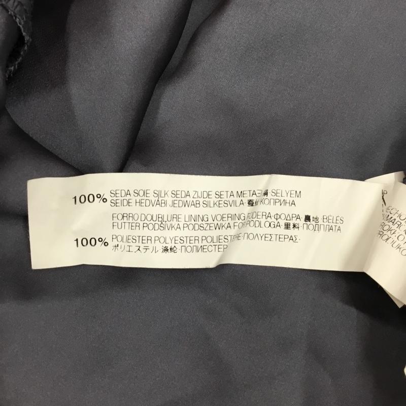 ザラウーマン ZARA WOMAN カットソー 半袖 半袖カットソー シアーシャツ ワイドネックカットソー M 無地 紺 / ネイビー /  レディース USED 古着 中古 10112255