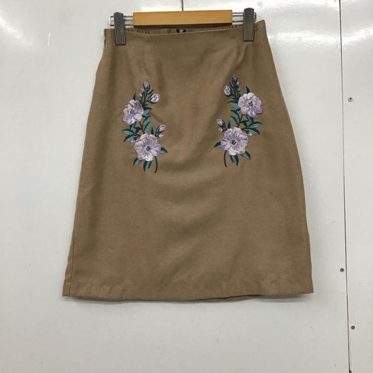 アリシアページボーイ alicia PAGEBOY スカート ミニスカート FREE 無地 茶 / ブラウン /  レディース USED 古着 中古 10133394