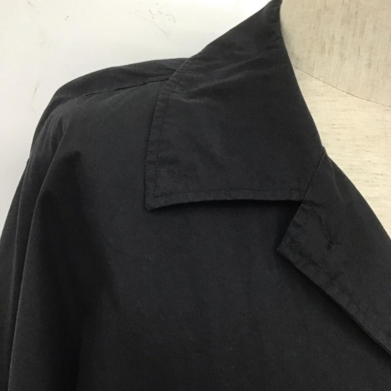 バシスブルック BASISBROEK ジャケット、上着 ジャケット、ブレザー ロングジャケット ロングコート アウター カラージャケット 4 無地 黒 / ブラック / メンズ USED 古着 中古 10107470